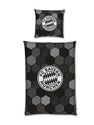 FC Bayern Bettwäsche Glow in the dark - Schwarz