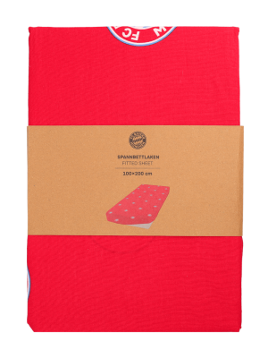 FC Bayern Spannbettlaken 100x200 cm - Rot