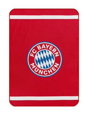 FC Bayern Kuschelfleecedecke 200x150 cm - Rot