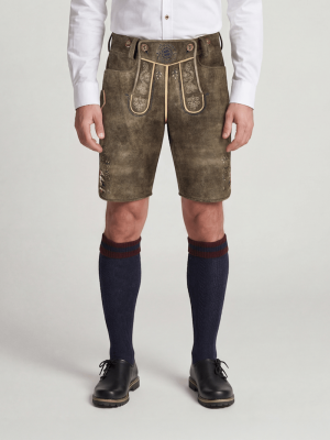 FC Bayern Lederhose - Braun - Herren