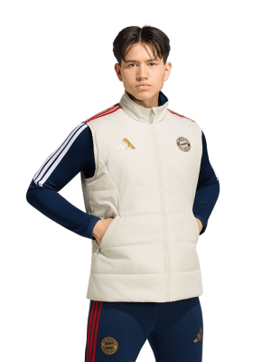 FC Bayern Wendeweste Teamline - Off white - adidas