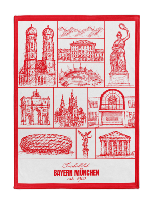 FC Bayern Kuschelfleecedecke München 200x150 cm - Weiß