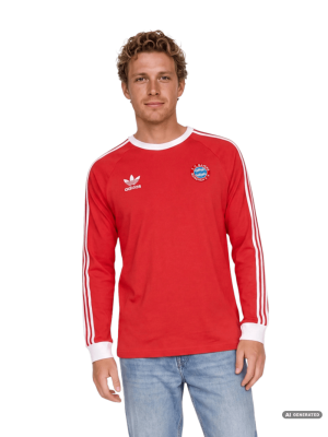FC Bayern Longsleeve Stadionkollektion - Rot