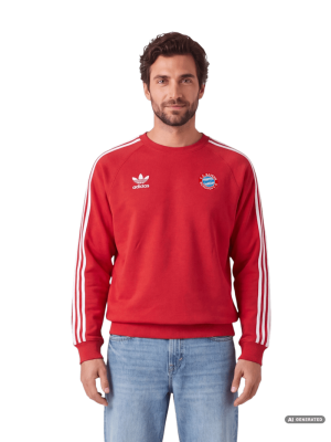 FC Bayern Sweatshirt Stadionkollektion - Rot