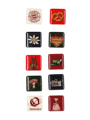 FC Bayern Magnet 10er-Set Oktoberfest™ - Mehrfarbig