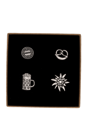 FC Bayern Anstecker Oktoberfest™ 4er-Set - Bordeaux