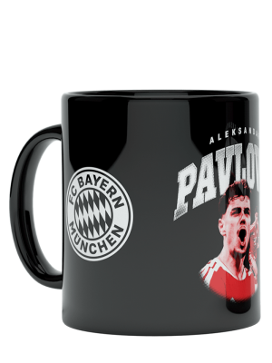 FC Bayern Tasse Pavlović 0,3 l - Schwarz