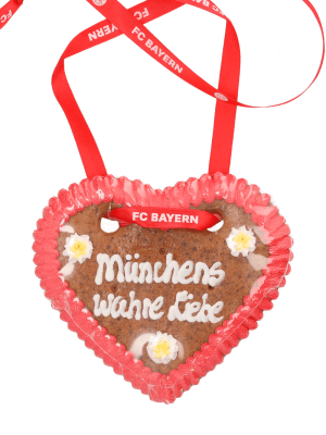 FC Bayern Lebkuchenherz 100 g - Rot/Weiß