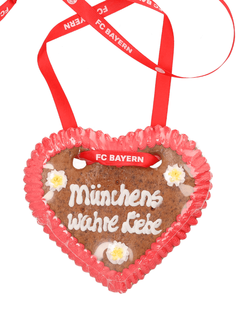 FC Bayern Lebkuchenherz 100 g - Rot/Weiß