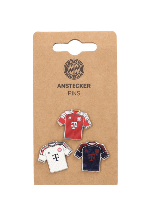 FC Bayern Pin Trikots 3er-Set - Mehrfarbig