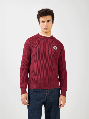 FC Bayern Strickpullover Heimat - Bordeaux