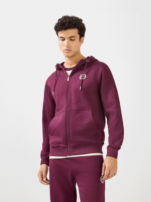 FC Bayern Zip-Up Hoodie Heimat - Bordeaux