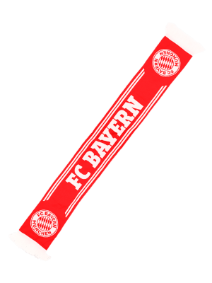 FC Bayern Schal Stadionhymne - Rot/Weiß