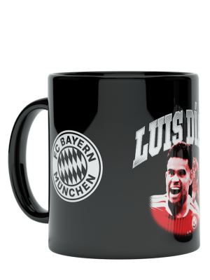 FC Bayern Tasse Luis Díaz 0,3 l - Schwarz