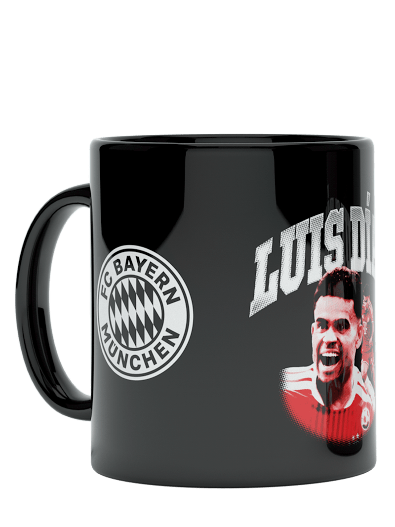 FC Bayern Tasse Luis Díaz 0,3 l - Schwarz